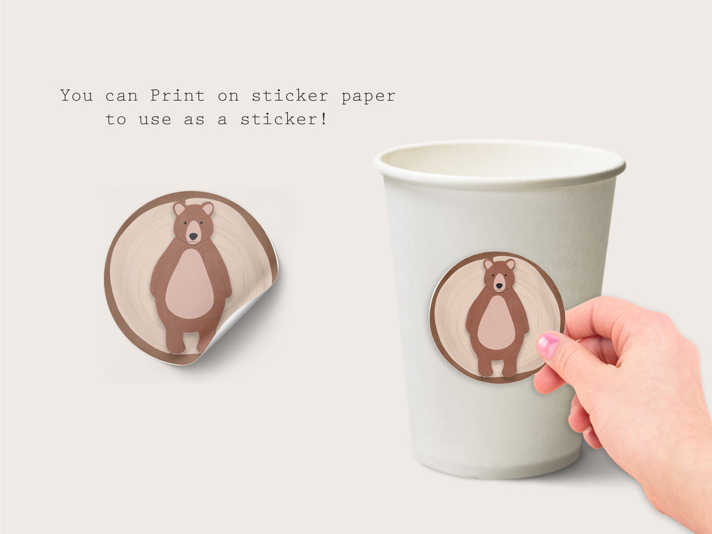 Printable Woodland Cupcake Topper