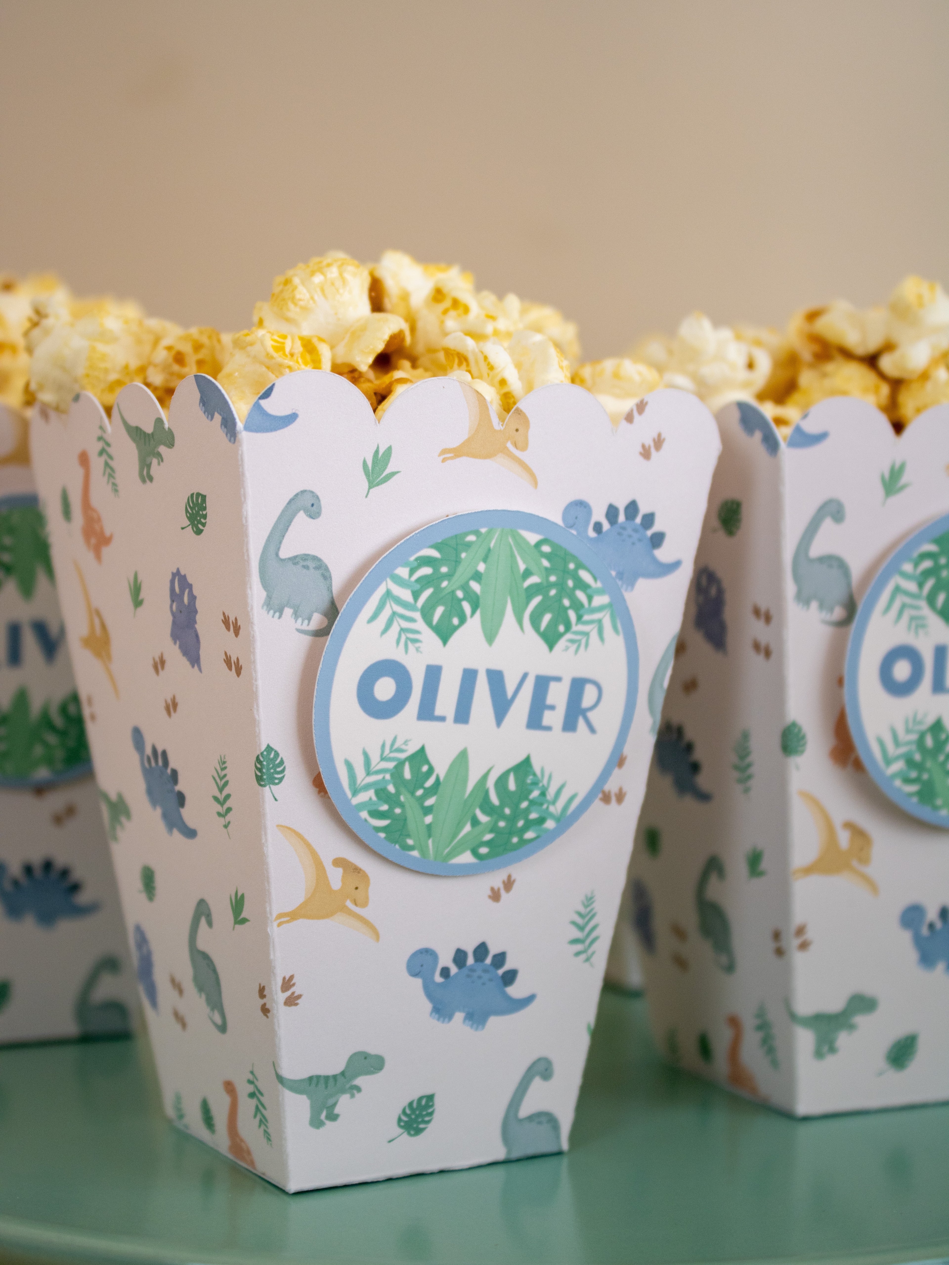 Dinosaur Popcorn Box