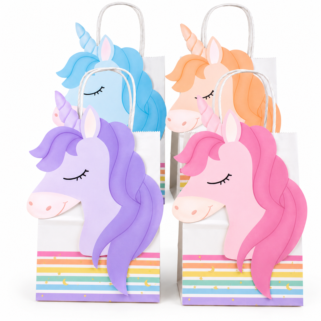 Rainbow Unicorn Favor Bags