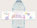 Astronaut Unicorn Bottle Labels - Printable & Customizable