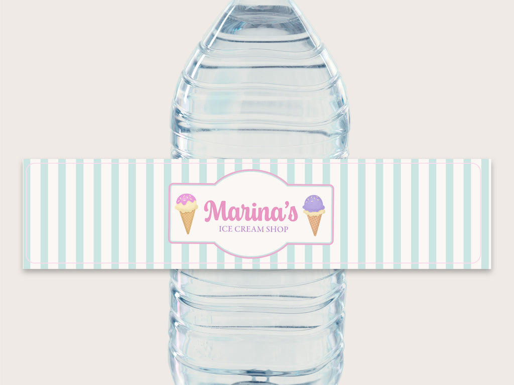 Ice Cream Bottle Labels - Printable & Customizable