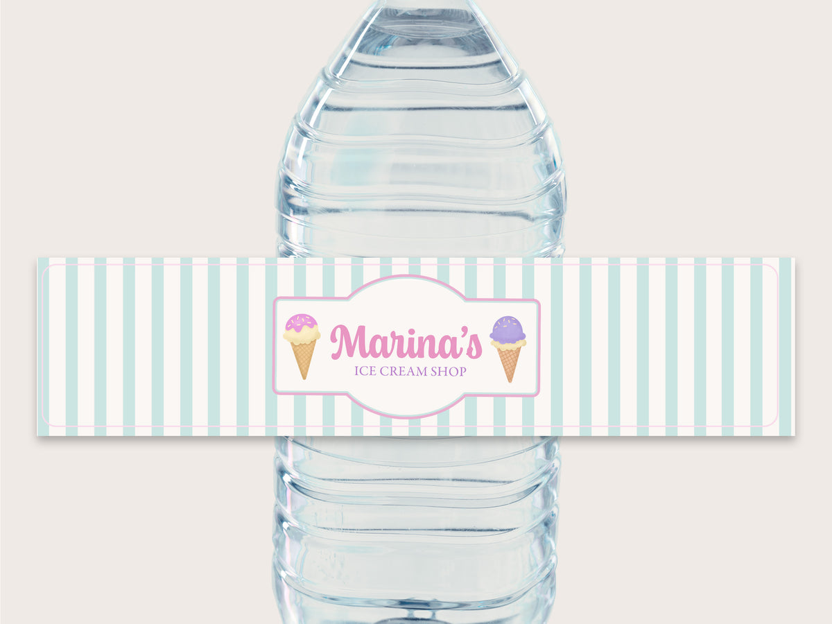 Ice Cream Bottle Labels - Printable & Customizable