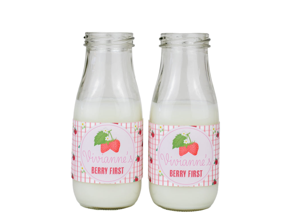 Strawberry Bottle Label