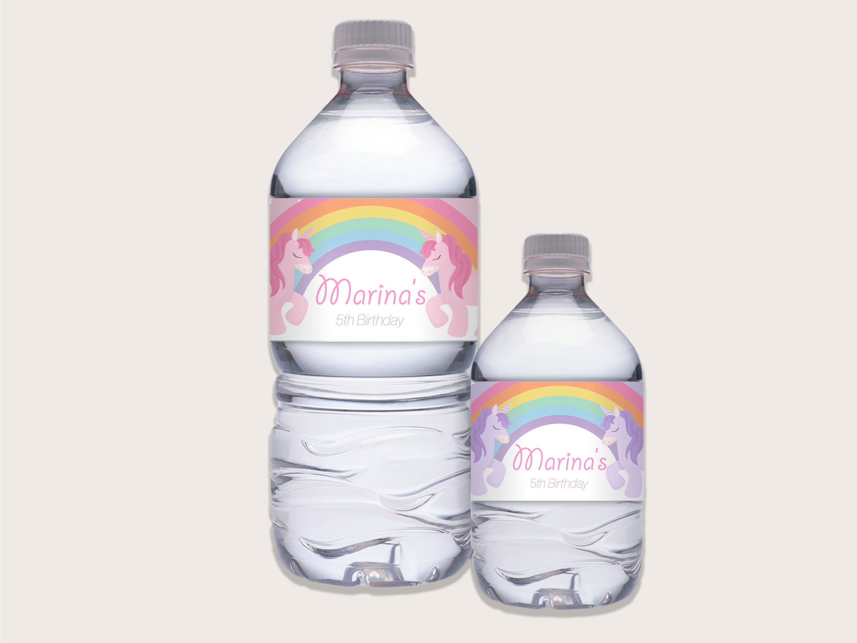Unicorn Bottle Labels - Printable & Customizable