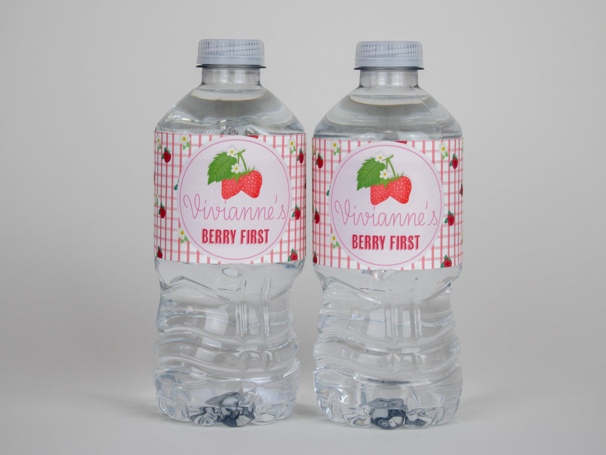 Strawberry Bottle Label