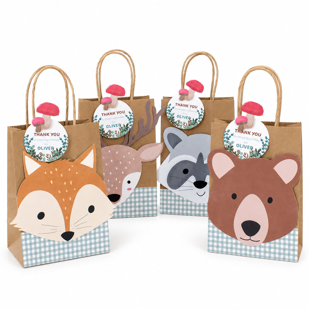 Woodland Animal Favor Bags