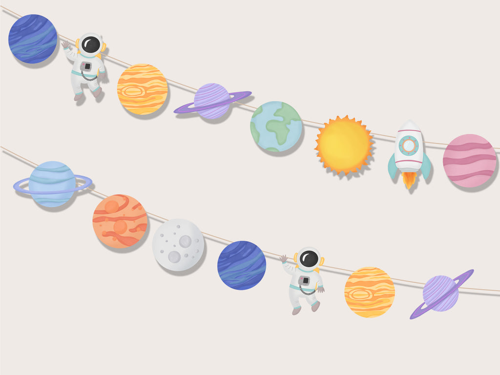 Printable Space Garland