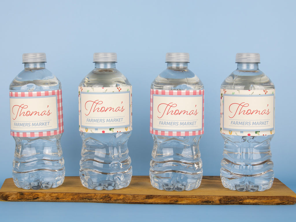 Farmers Market Bottle Label