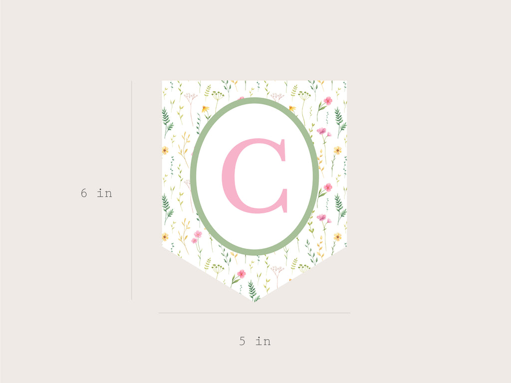 Floral Party Banner - Printable & Editable