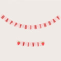 Strawberry Birthday Banner - Printable & Customizable