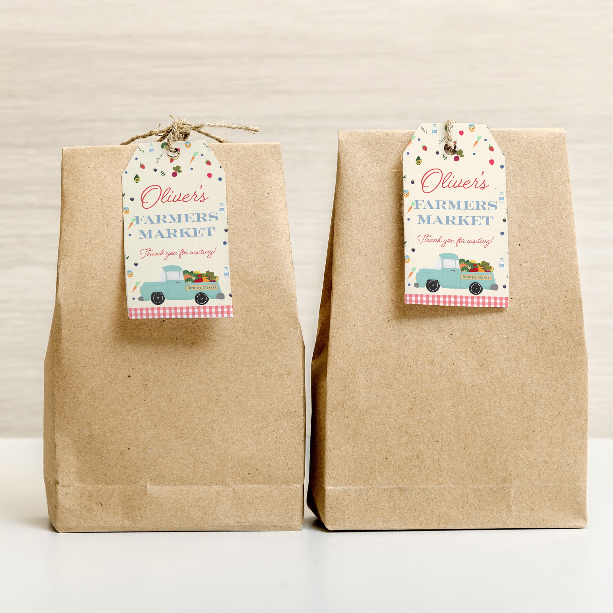 Farmers Market Thank You Tags - Printable & Customizable