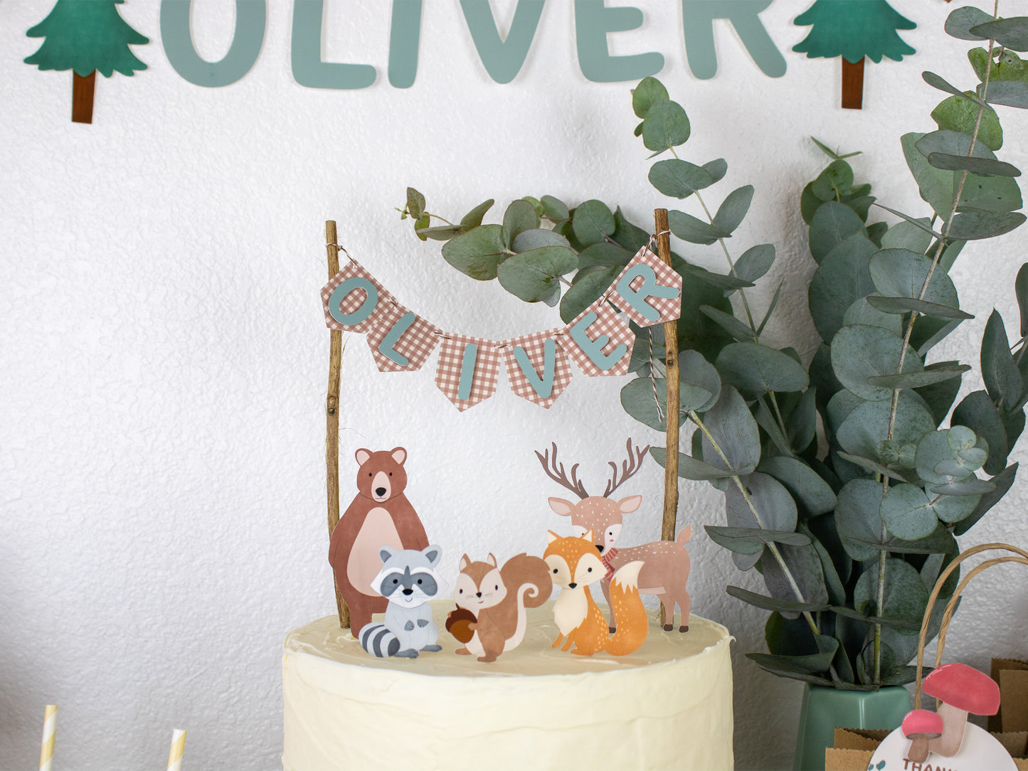 Woodland Cake Topper