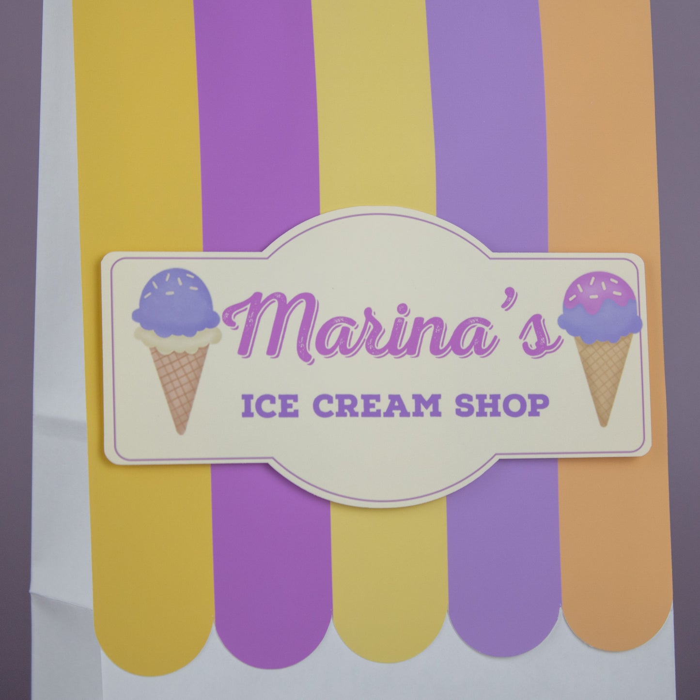 Ice Cream Favor Bags