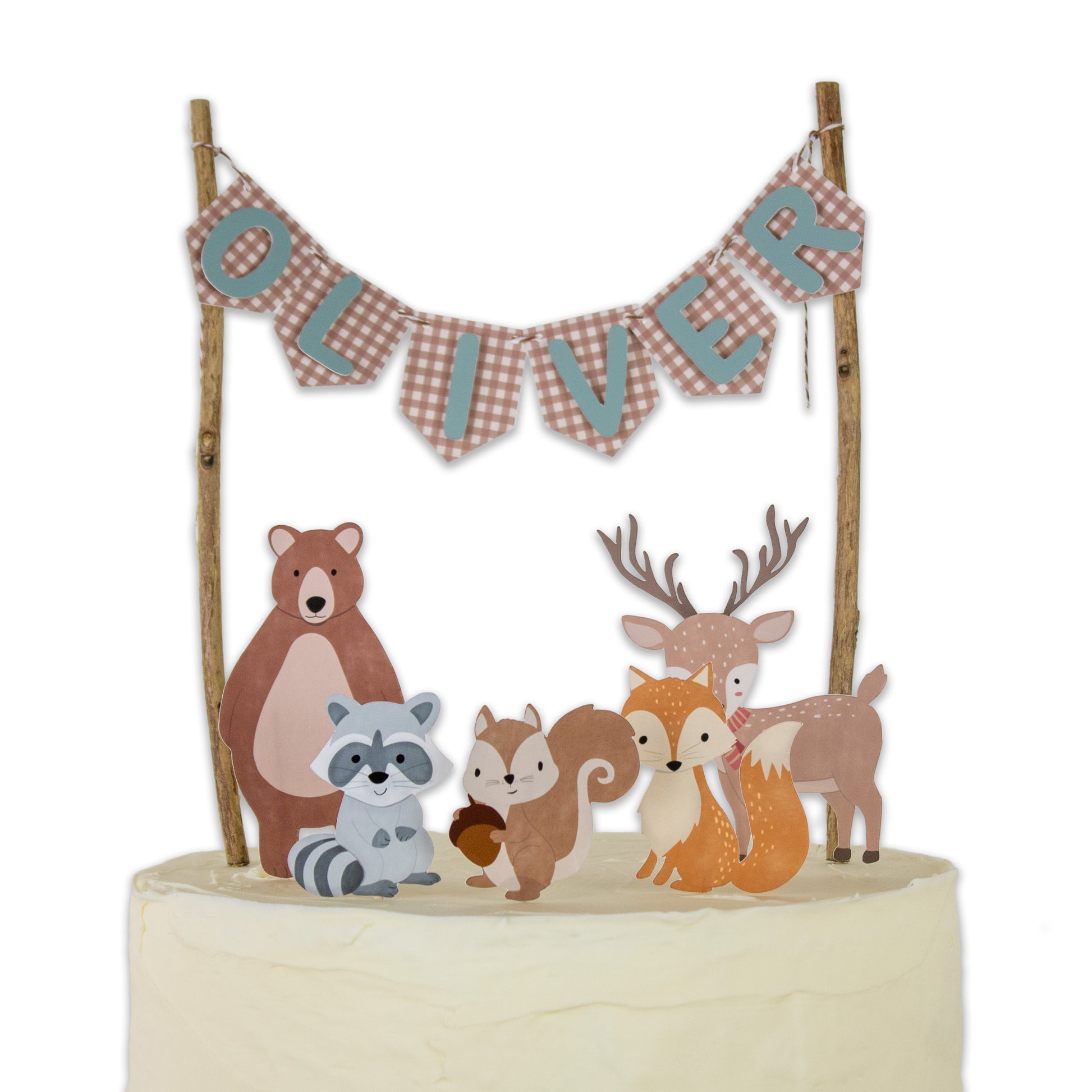 Cake Topper Baby Shower Cake Topper, Woodland animals